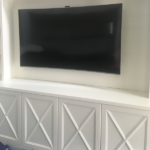 flatscreen install 600x600 in cabinet